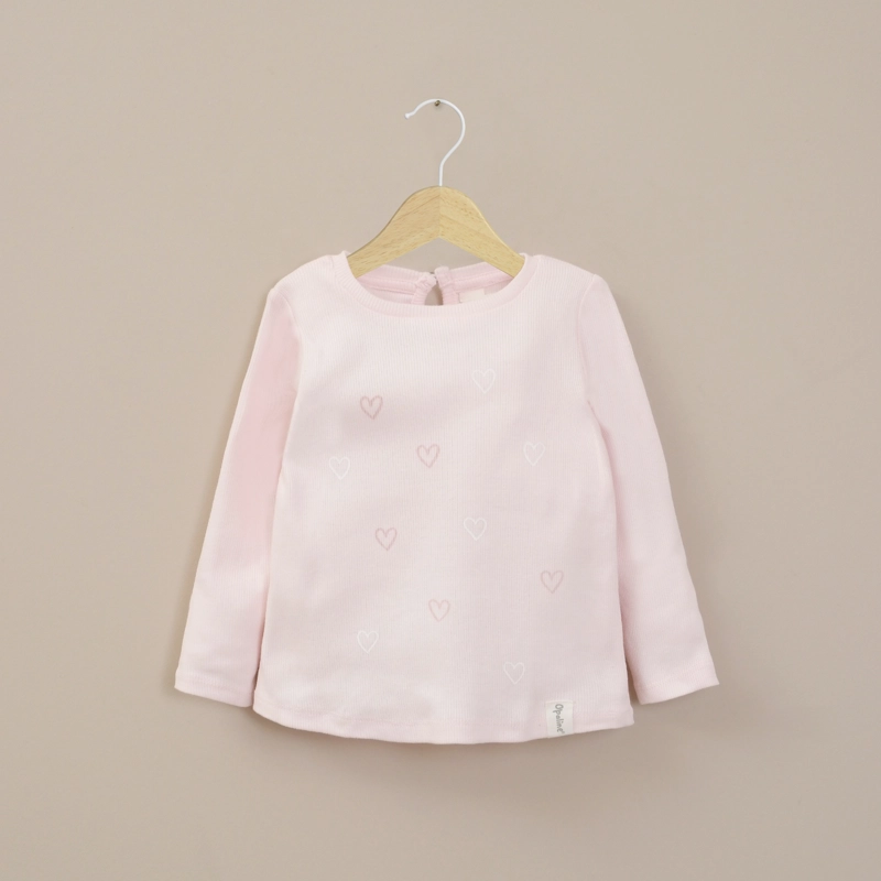 POLERA RIB INFANT NIÑA ROSADO CLARO OPALINE - 1