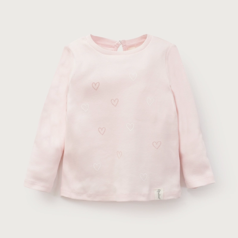 POLERA RIB INFANT NIÑA ROSADO CLARO OPALINE - 2