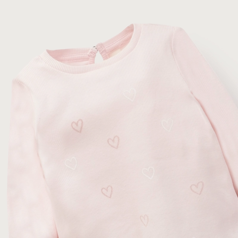 POLERA RIB INFANT NIÑA ROSADO CLARO OPALINE - 4