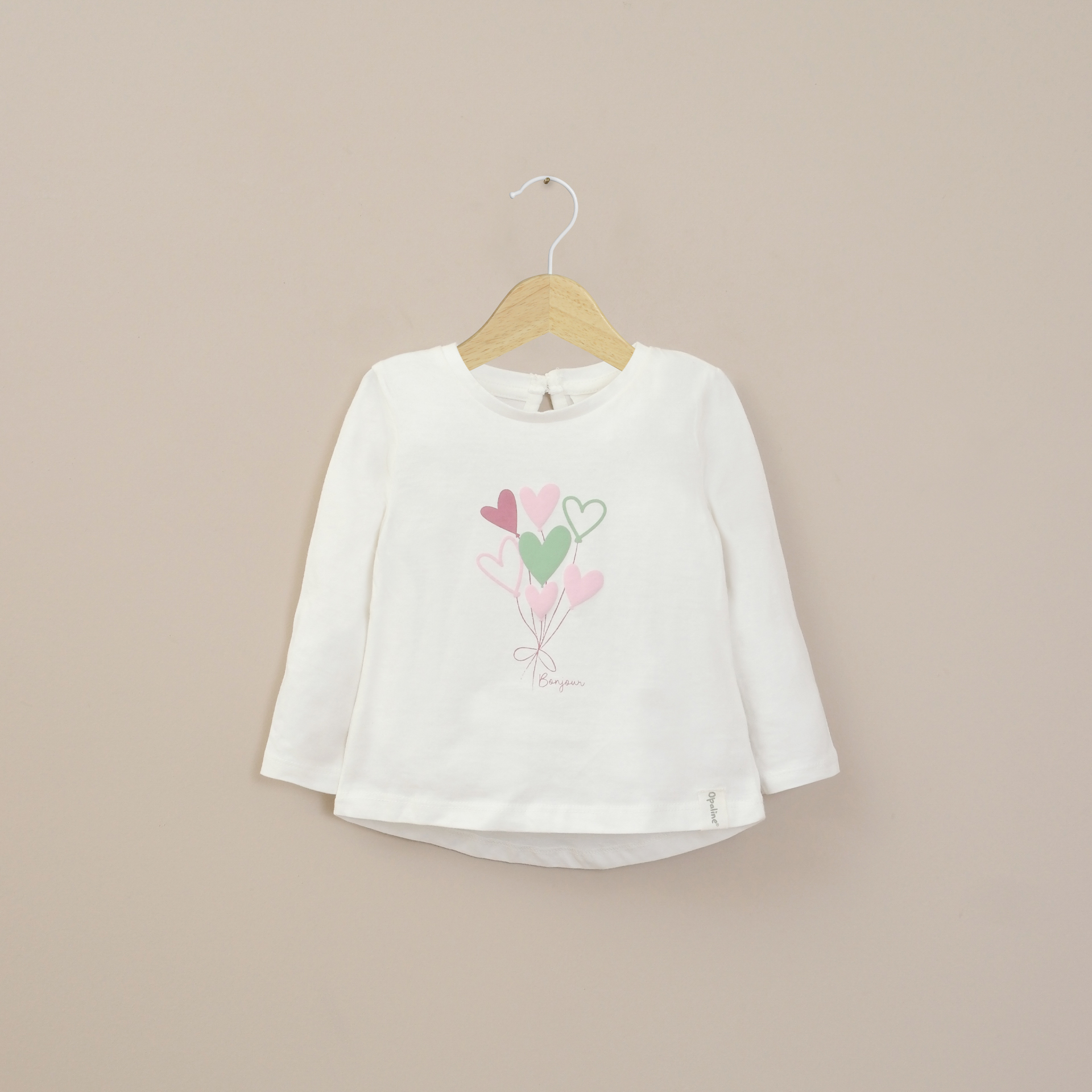 POLERA BLANCA BASICA INFANT NIÑA OPALINE - 1