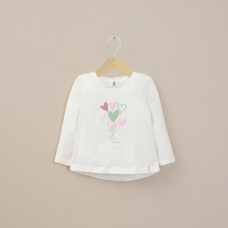 POLERA BLANCA BASICA INFANT NIÑA OPALINE - 1