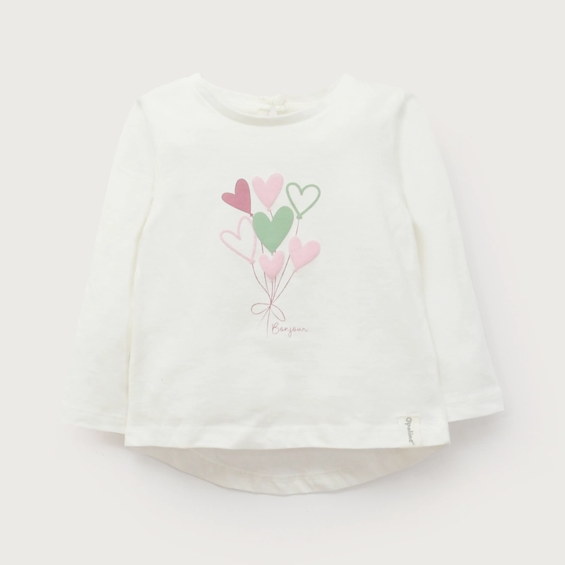 POLERA BLANCA BASICA INFANT NIÑA OPALINE - 2