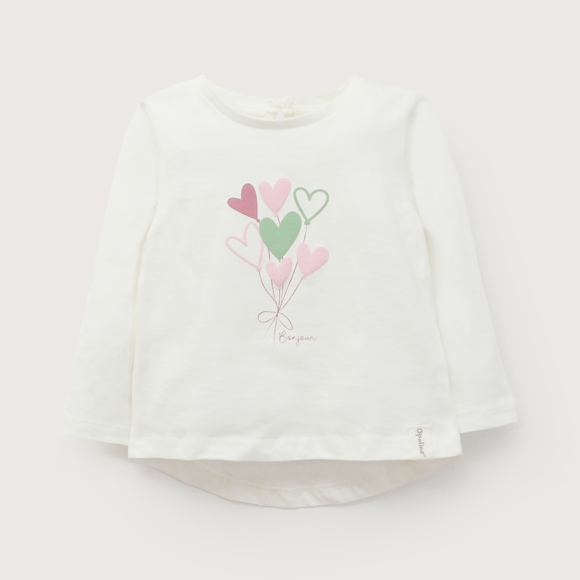 POLERA BLANCA BASICA INFANT NIÑA OPALINE - 2