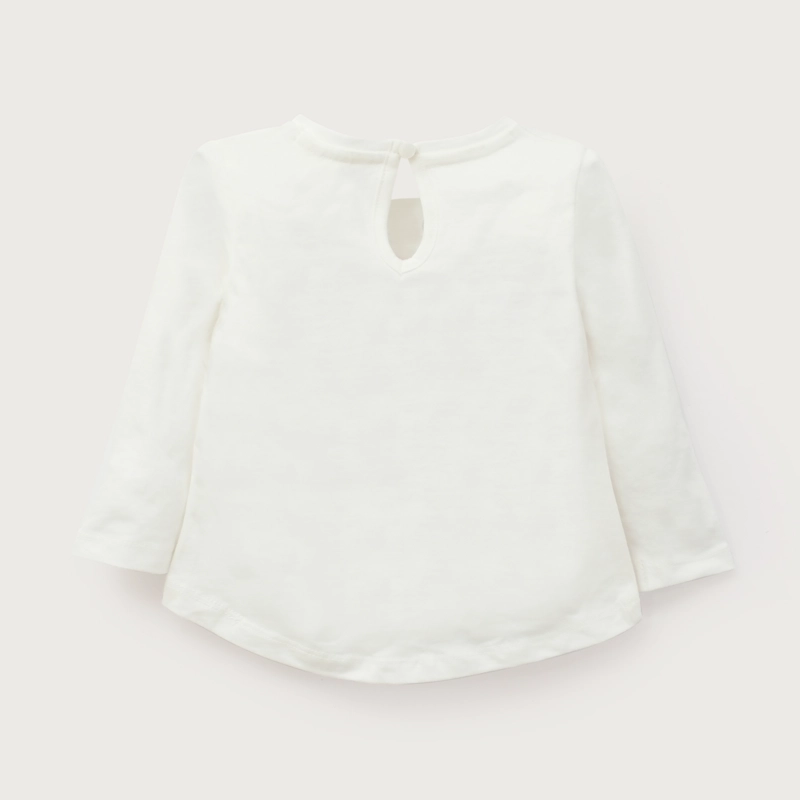 POLERA BLANCA BASICA INFANT NIÑA OPALINE - 3