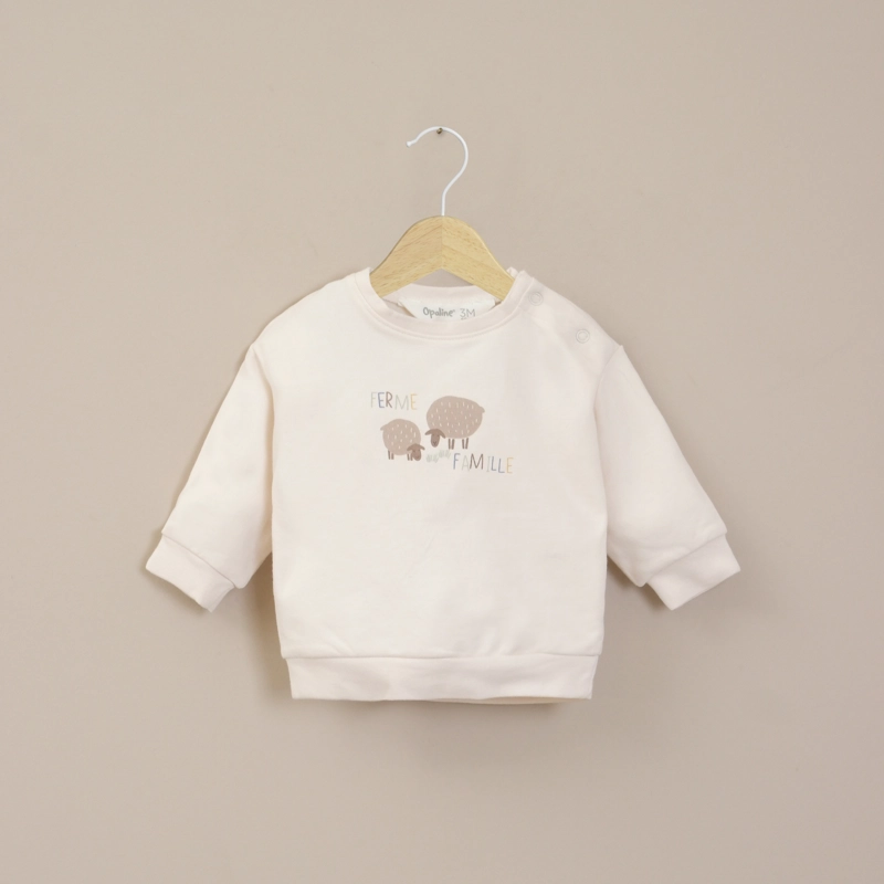 POLERON BLANCO BEBE NIÑO OPALINE - 1
