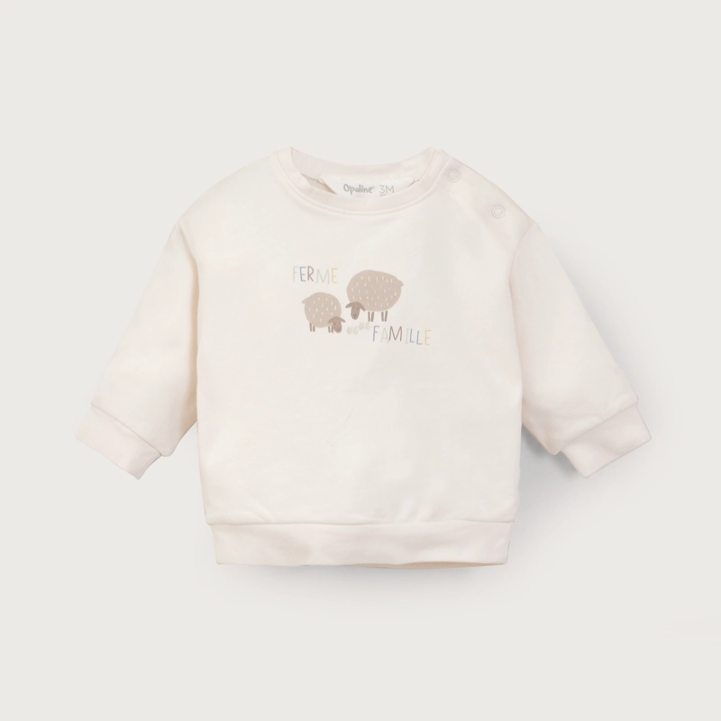 POLERON BLANCO BEBE NIÑO OPALINE - 2