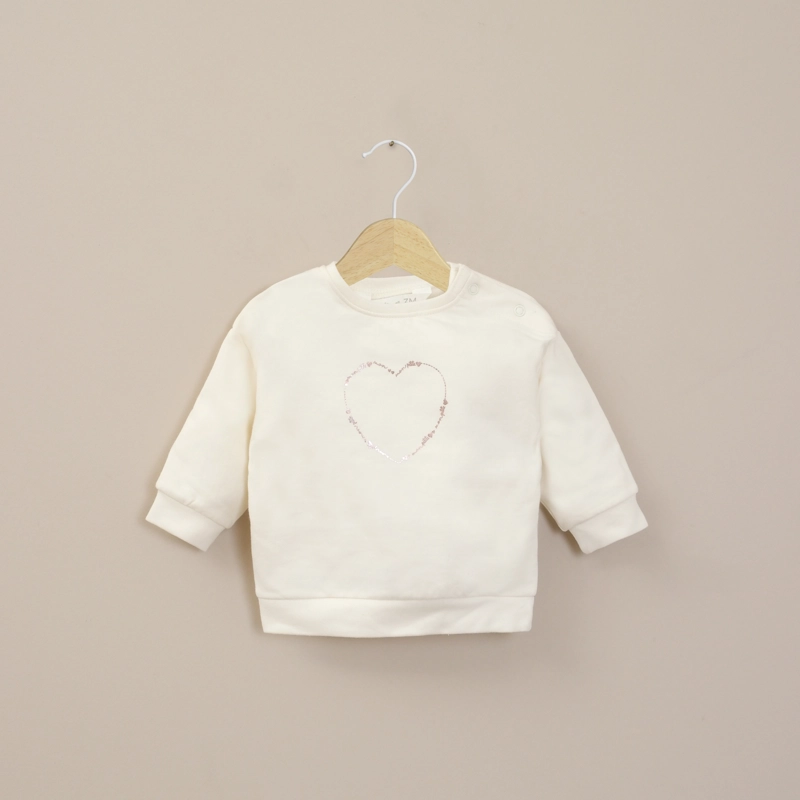 POLERON BLANCO BEBE NIÑA OPALINE - 1