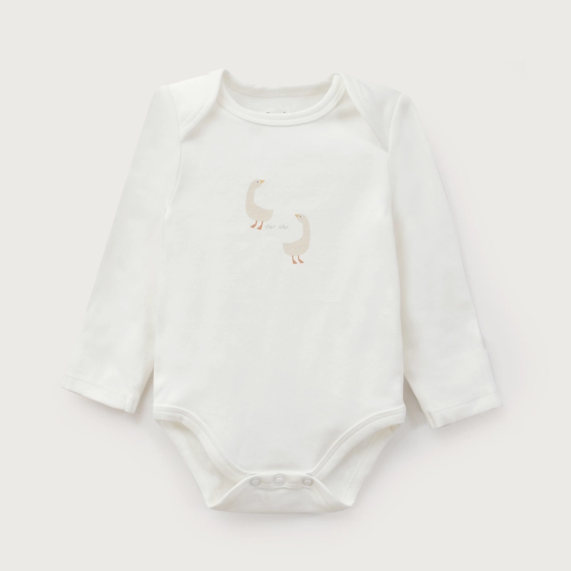 PACK BODIES BEBE NIÑO GANSOS BEIGE OPALINE - 5