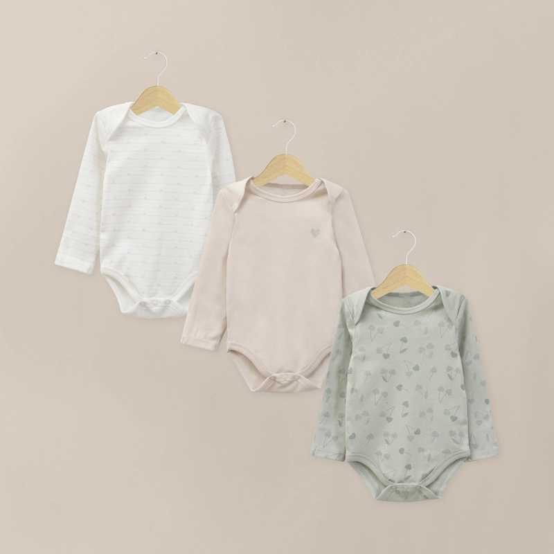 PACK BODIES BEBE NIÑA MENTA OPALINE - 1