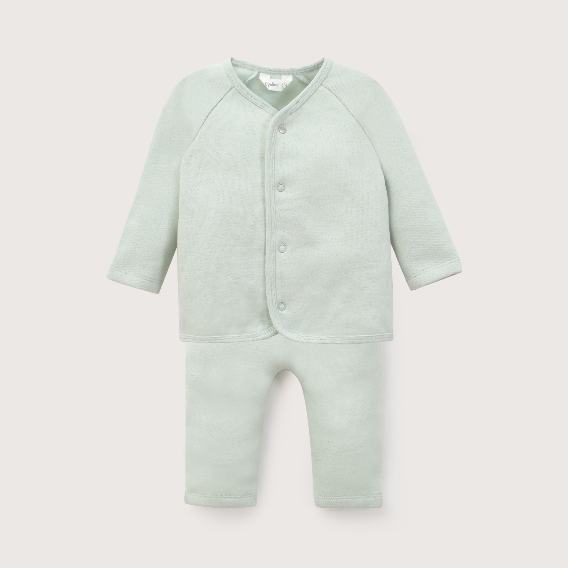 CONJUNTO BEBE NIÑO VERDE OPALINE - 2