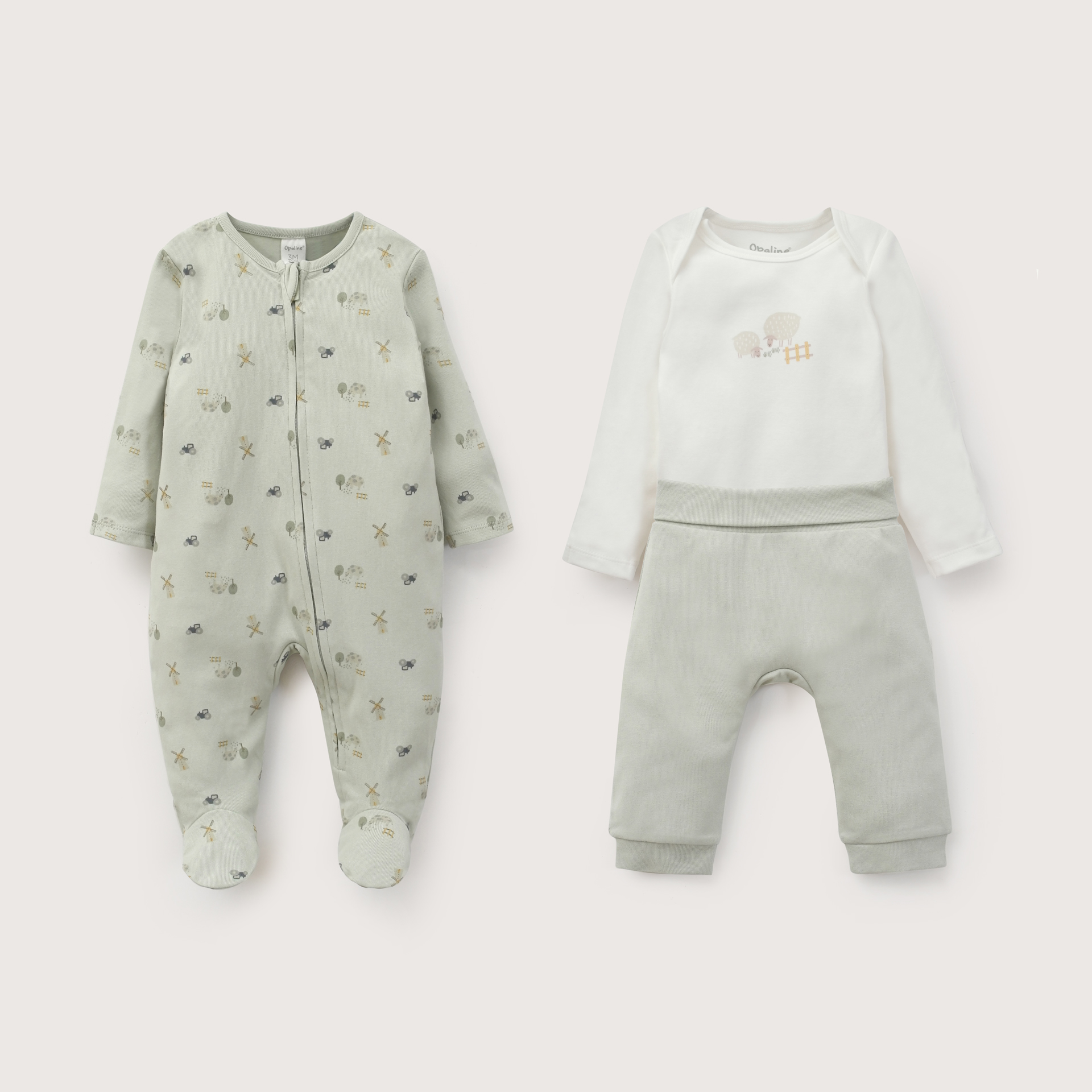 CONJUNTO BEBE NIÑO MENTA OPALINE - 2