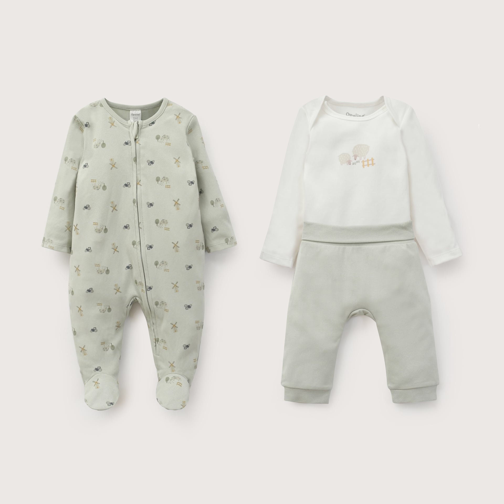 CONJUNTO BEBE NIÑO MENTA OPALINE - 2