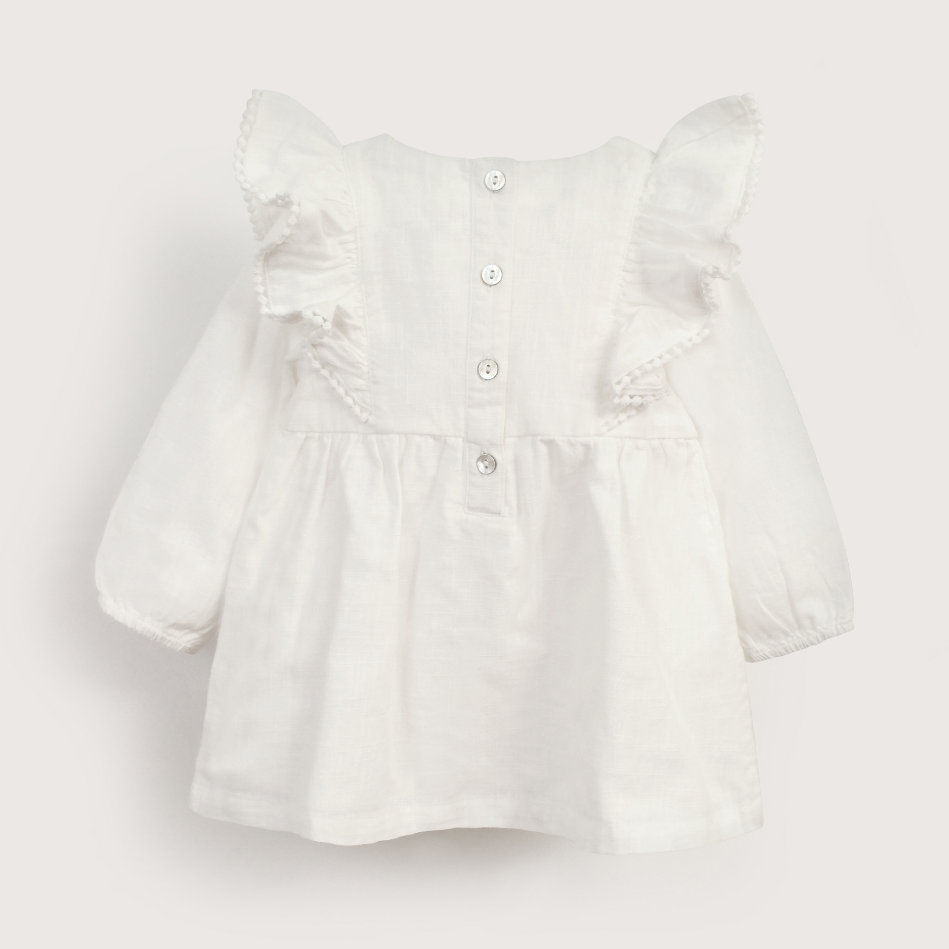 VESTIDO BLANCO INFANT NIÑA OPALINE - 3