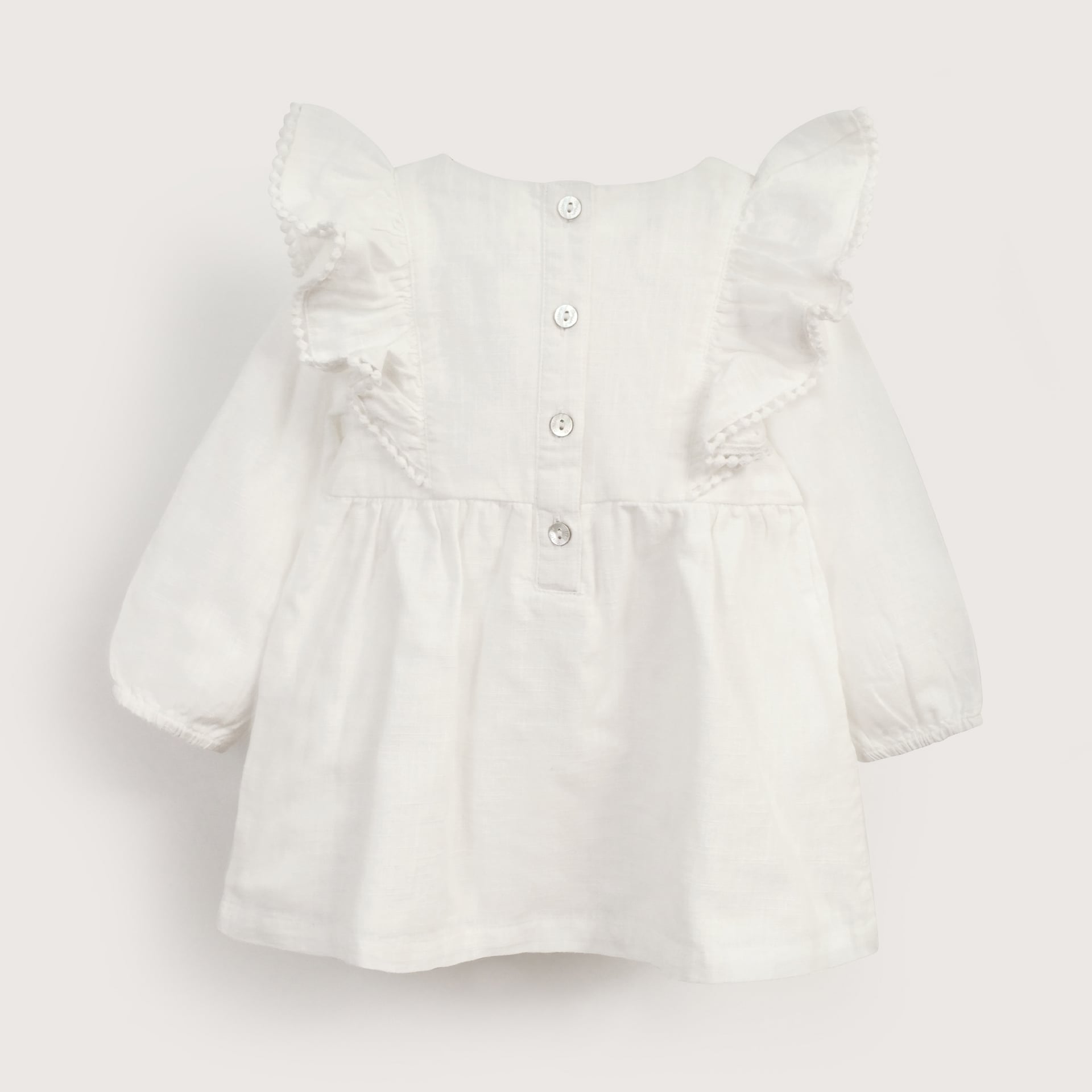 VESTIDO BLANCO INFANT NIÑA OPALINE - 3