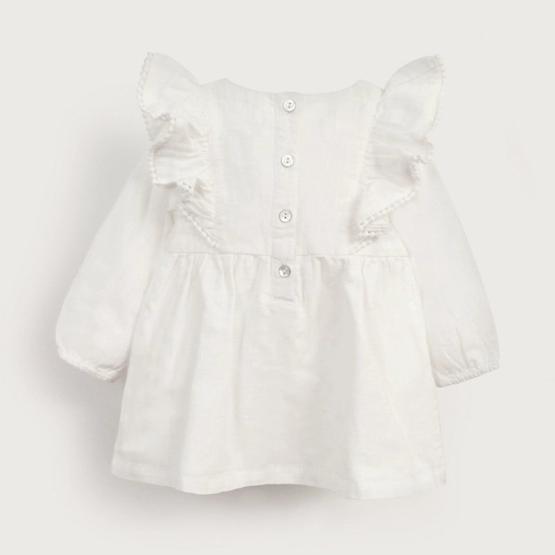 VESTIDO BLANCO INFANT NIÑA OPALINE - 3