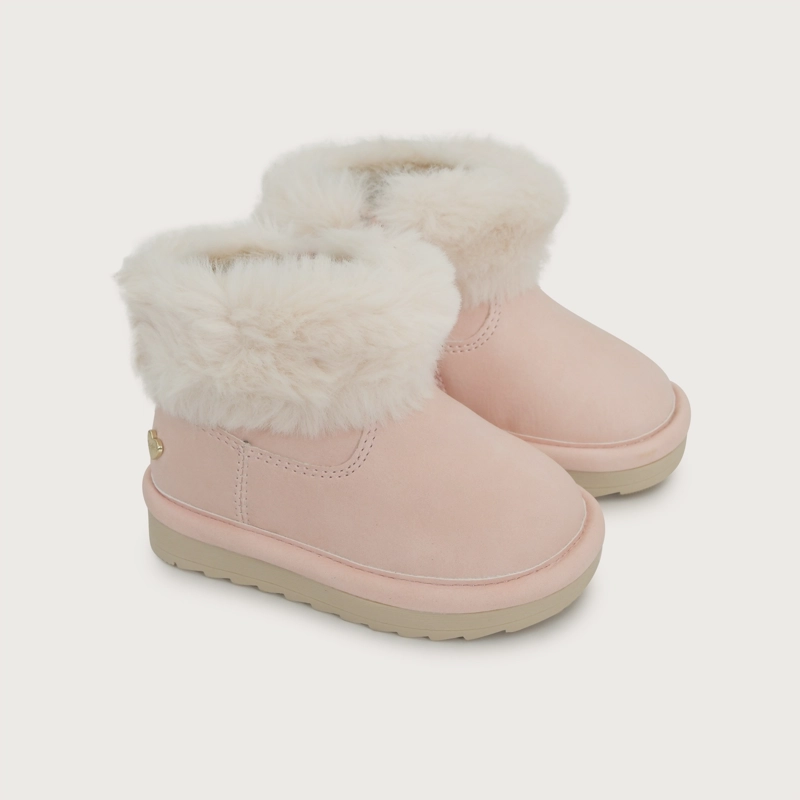 BOTIN PELUDO ROSADO NIÑA OPALINE - 1