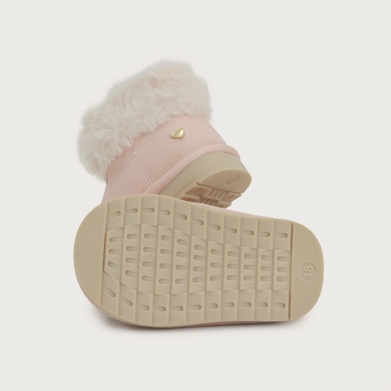 BOTIN PELUDO ROSADO NIÑA OPALINE - 3