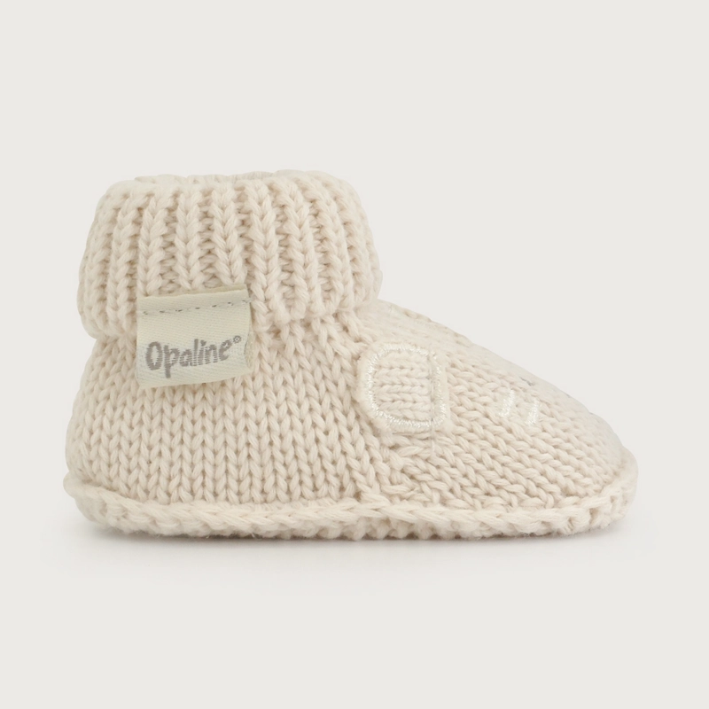 BOTIN TEJIDO BEIGE BEBE  OPALINE - 2