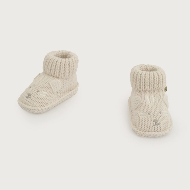 BOTIN TEJIDO BEIGE BEBE  OPALINE - 4