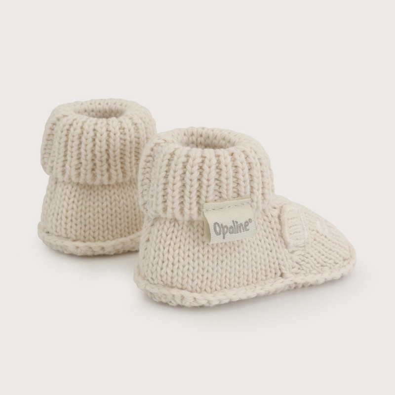 BOTIN TEJIDO BEIGE BEBE  OPALINE - 5