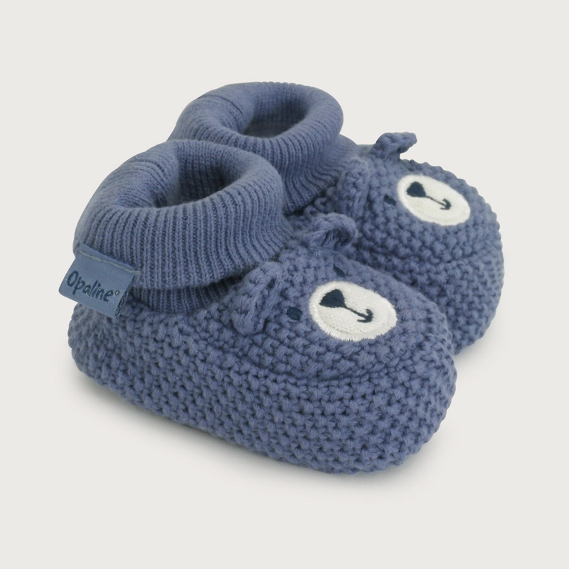 BOTIN TEJIDO AZUL BEBE  OPALINE - 1