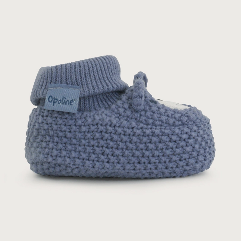 BOTIN TEJIDO AZUL BEBE  OPALINE - 2