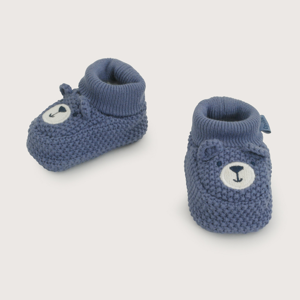 BOTIN TEJIDO AZUL BEBE  OPALINE - 4
