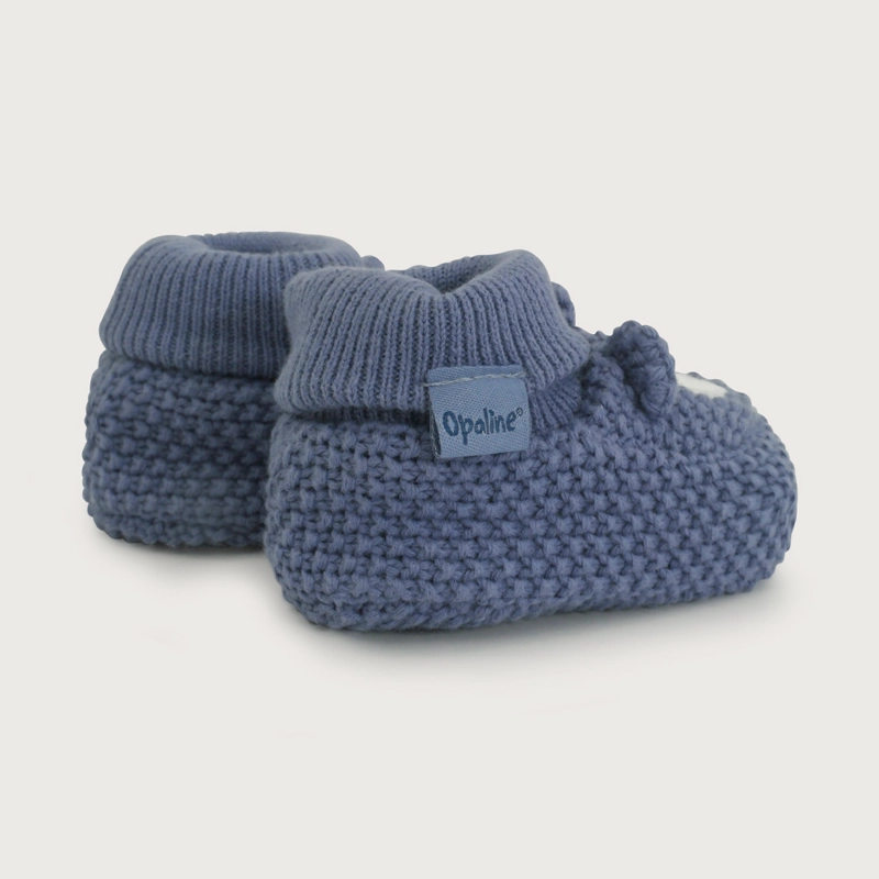 BOTIN TEJIDO AZUL BEBE  OPALINE - 5
