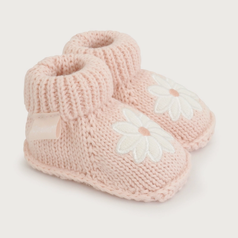BOTIN TEJIDO ROSADO BEBE  OPALINE - 1
