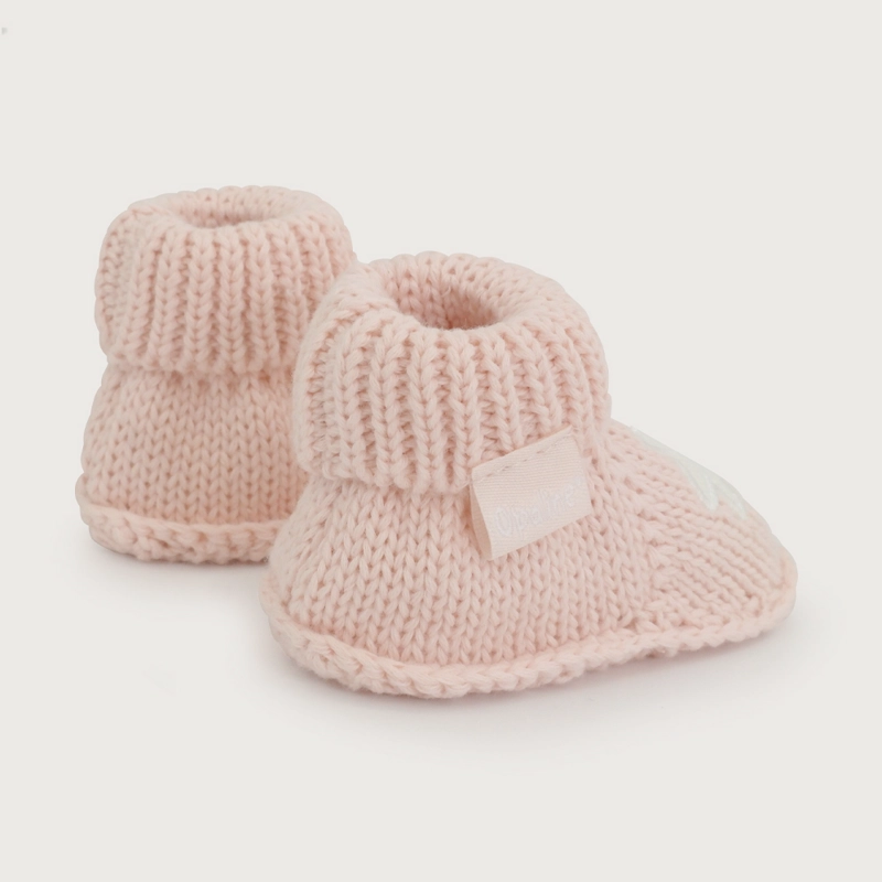 BOTIN TEJIDO ROSADO BEBE  OPALINE - 5