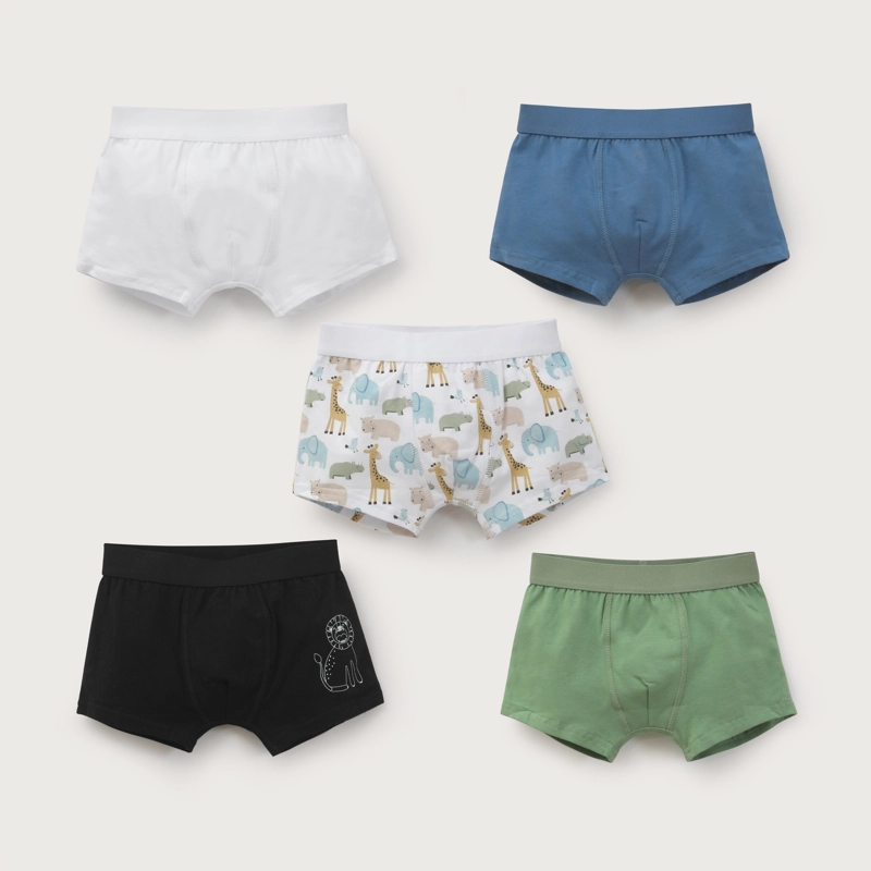 PACK DE 5 BOXER ALGODON NIÑO OPALINE - 1