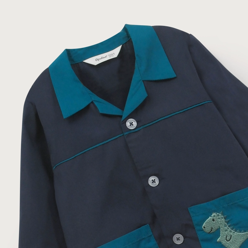 DELANTAL INFANT NIÑO AZUL OPALINE - 4