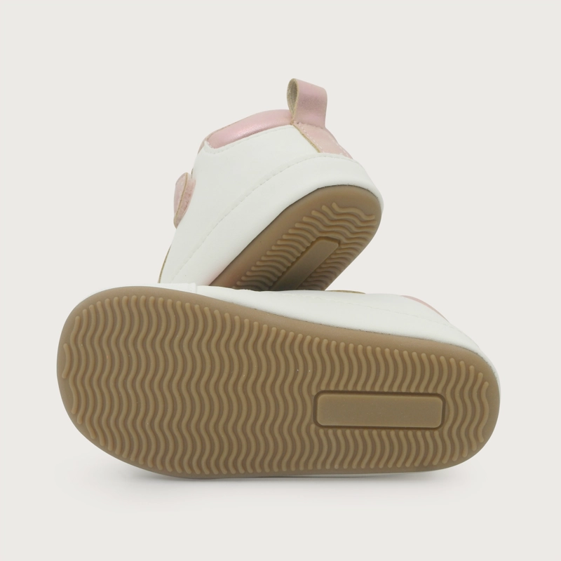 ZAPATILLA CASUAL FLEX BLANCA ROSADA NIÑA OPALINE - 3