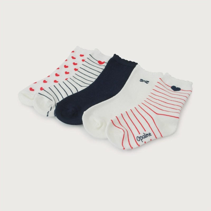 PACK DE 5 CALCETINES CON RAYAS DE NIÑA OPALINE - 2