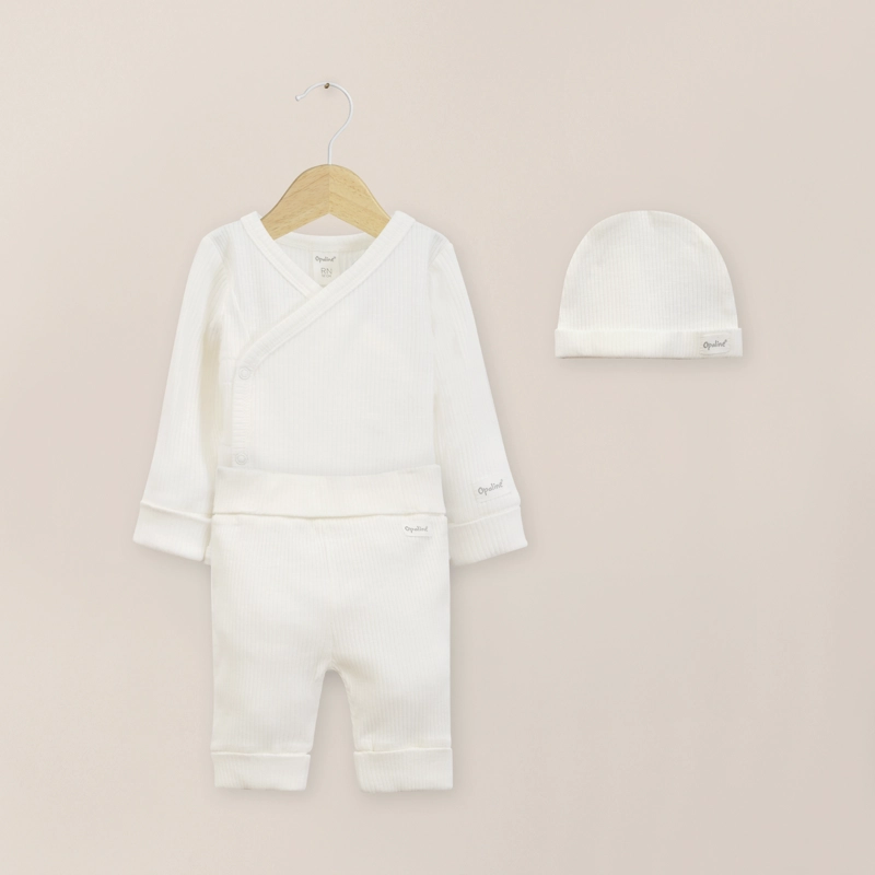 CONJUNTO BEBE UNISEX BLANCO OPALINE - 1