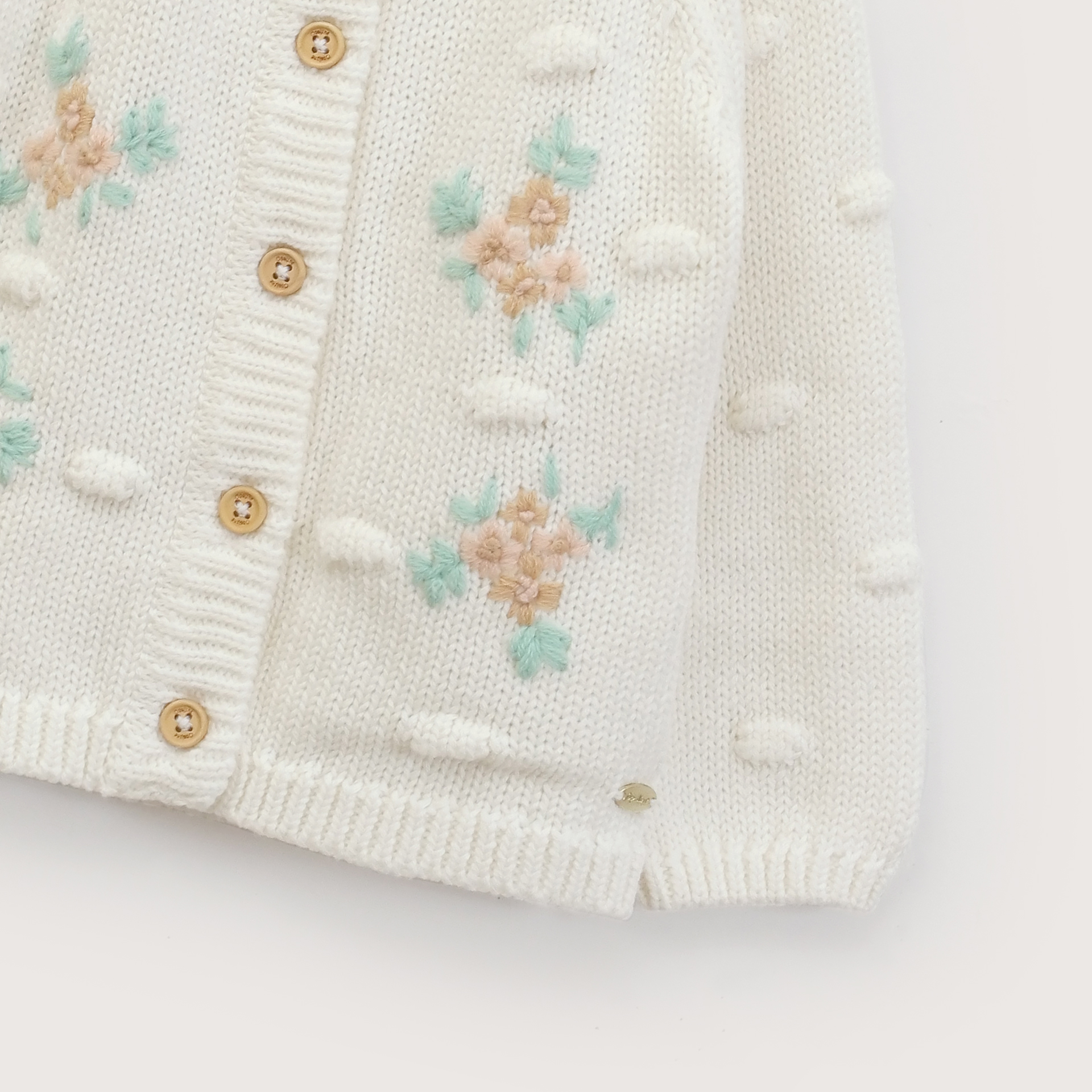 CHALECO INFANT NIÑA FLORES BLANCO OPALINE - 4