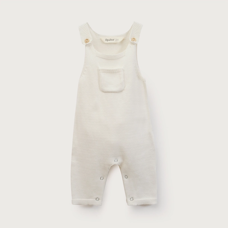 JARDINERA BEBE UNISEX BLANCO OPALINE - 2