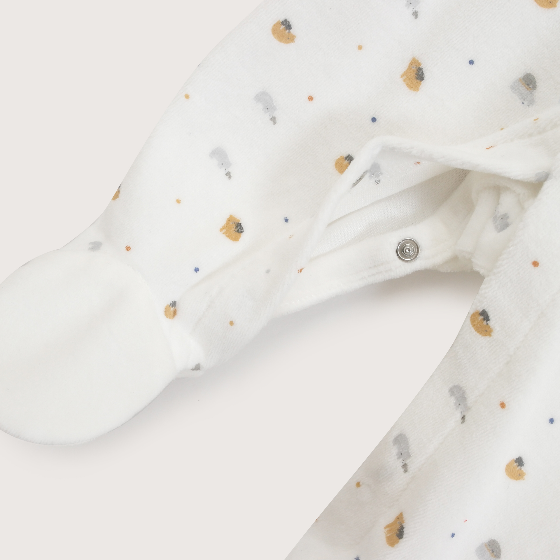 OSO PLUSH BEBE NIÑO ESTAMPADO BLANCO OPALINE - 4