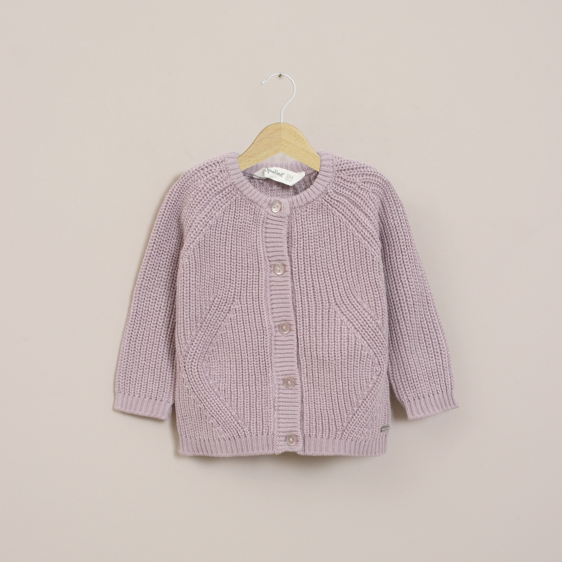 CHALECO BEBE NIÑA LILA OPALINE - 1