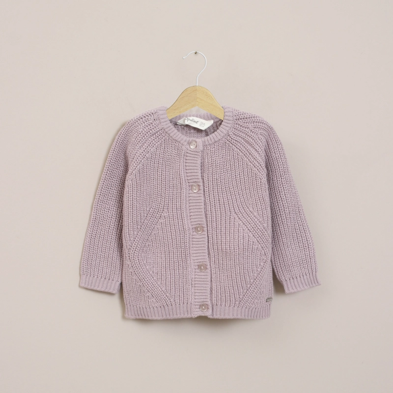 CHALECO BEBE NIÑA LILA OPALINE - 1