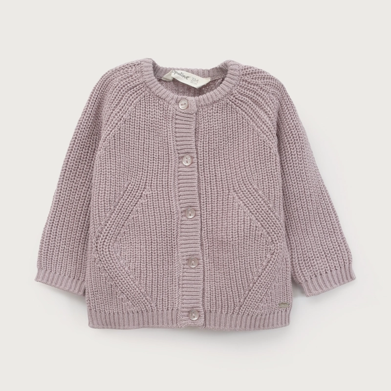 CHALECO BEBE NIÑA LILA OPALINE - 2