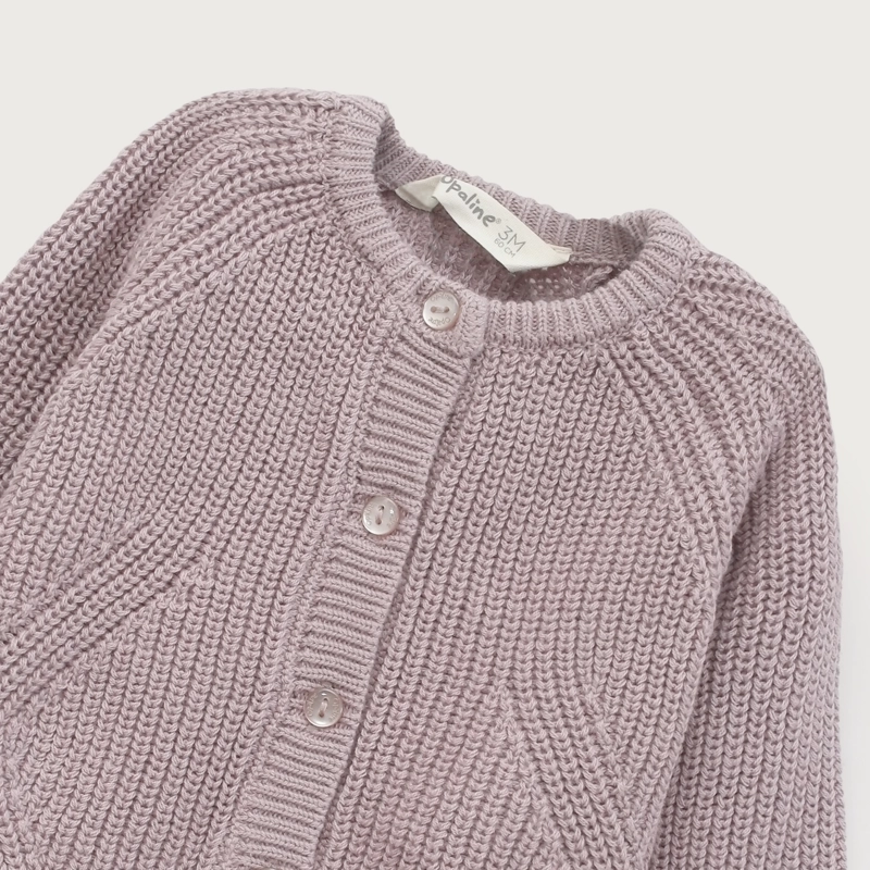 CHALECO BEBE NIÑA LILA OPALINE - 4