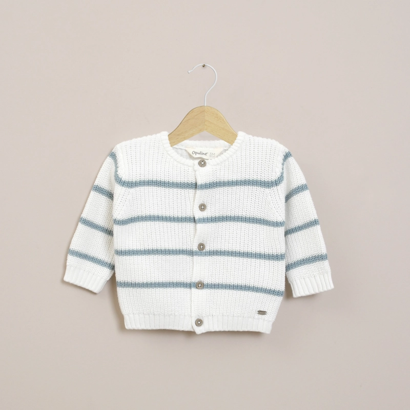 CHALECO BLANCO BEBE NIÑO OPALINE - 1