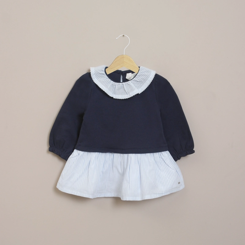 VESTIDO INFANT NIÑA AZUL MARINO OPALINE - 1