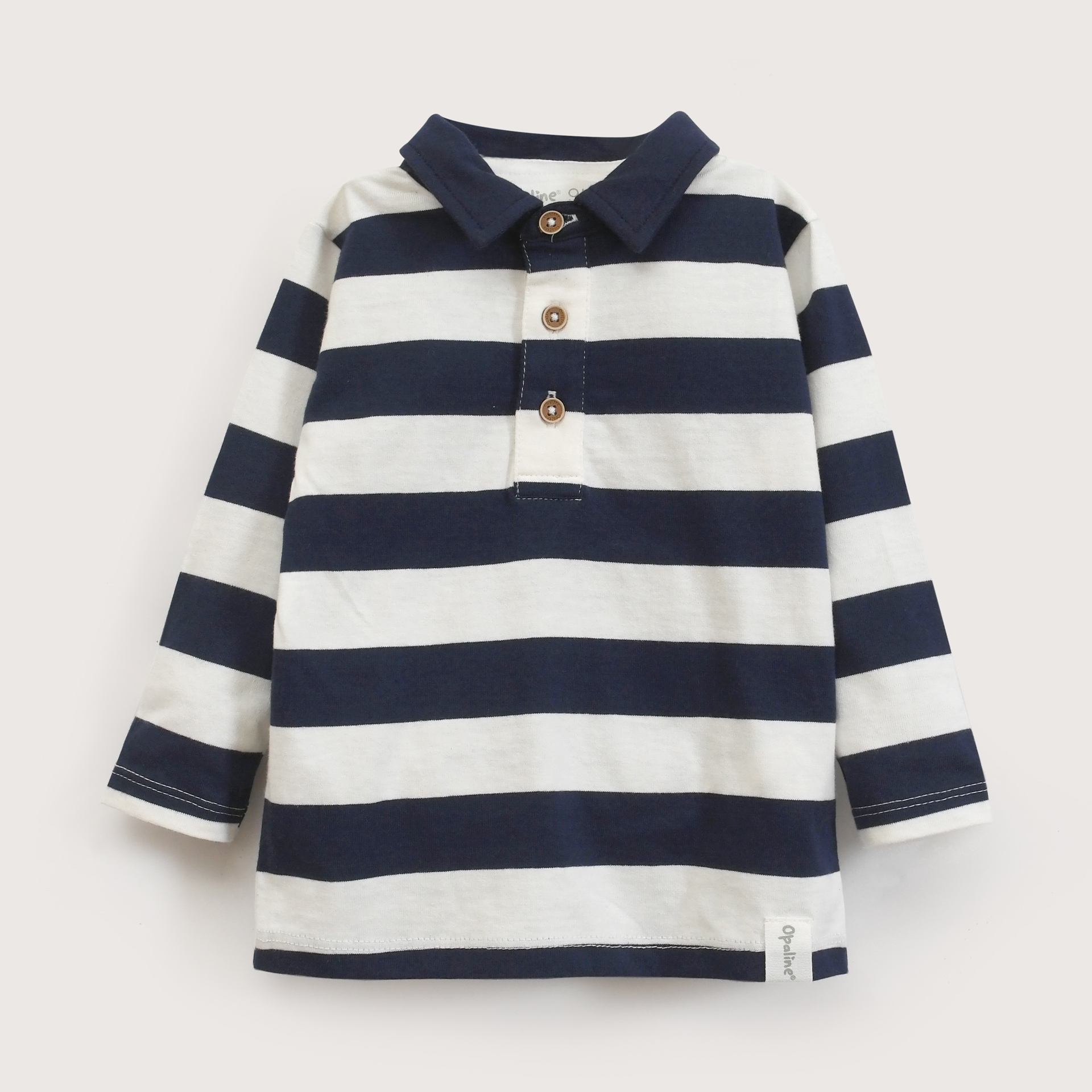 POLERA INFANT NIÑO AZUL CON FRANJAS OPALINE - 2