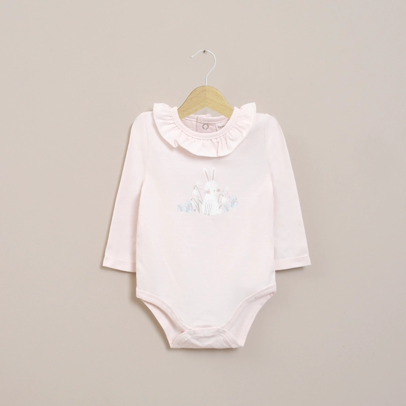 BODY BEBE NIÑA CONEJO ROSADO OPALINE - 1