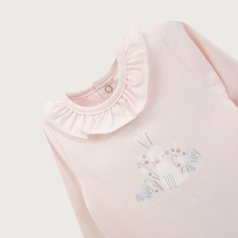 BODY BEBE NIÑA CONEJO ROSADO OPALINE - 4