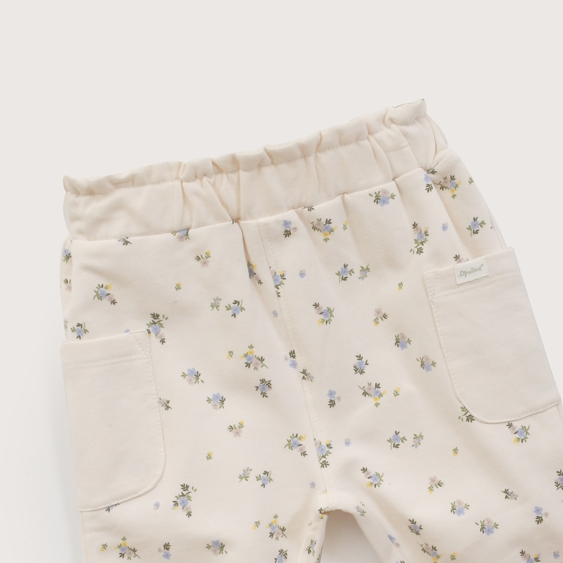 PANTALON BUZO BEBE NIÑA CREMA OPALINE - 4