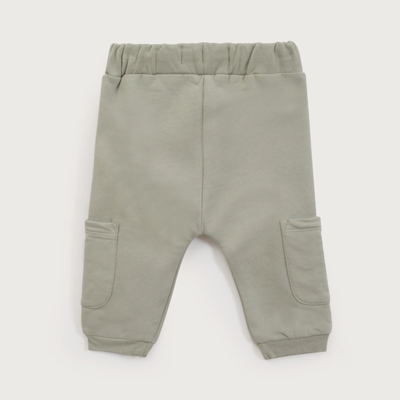 PANTALON BUZO BEBE NIÑO VERDE OPALINE - 3