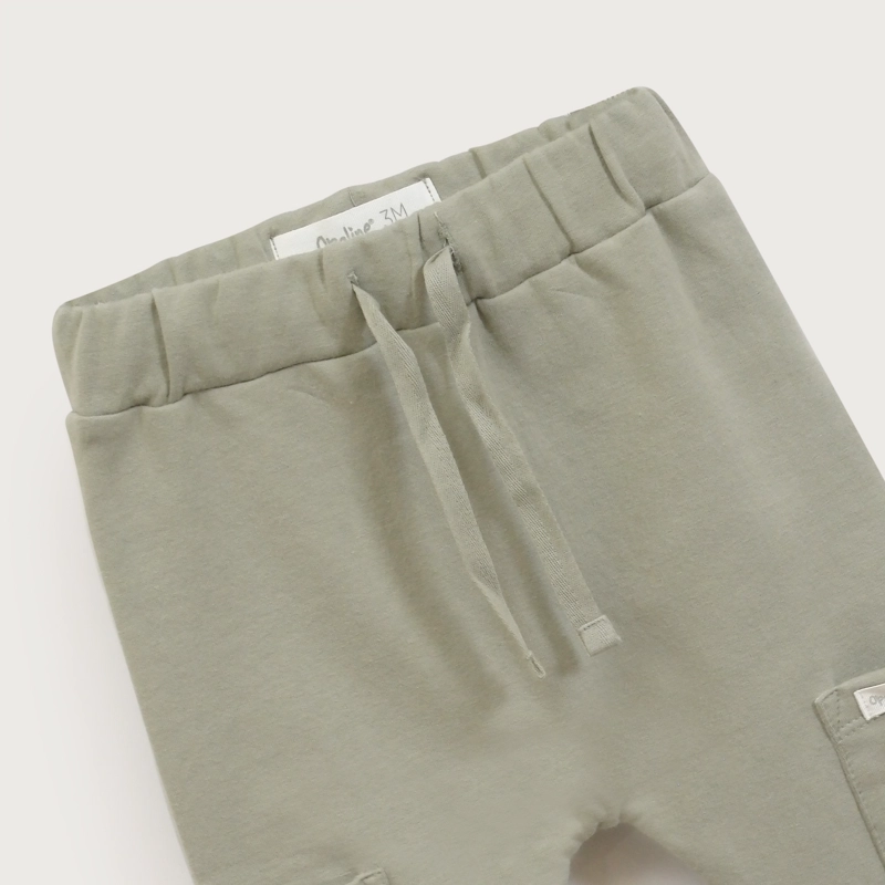 PANTALON BUZO BEBE NIÑO VERDE OPALINE - 4